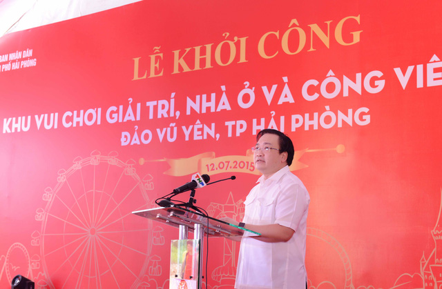khoi cong xay dung khu sinh thai dao vu yen