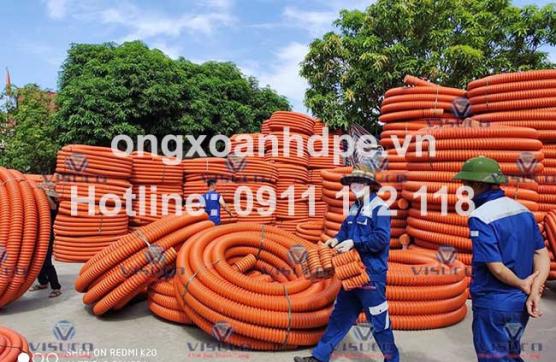 Cấp ống nhựa gân xoắn HDPE tại Ninh Thuận