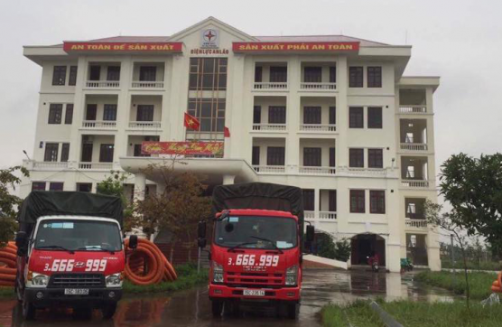 Cấp ống xoắn HDPE cho Điện lực An Lão