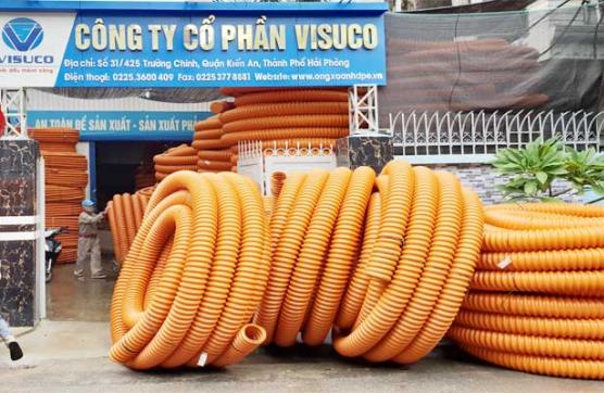 Cấp ống xoắn HDPE tại KCN An Hòa Thái Bình