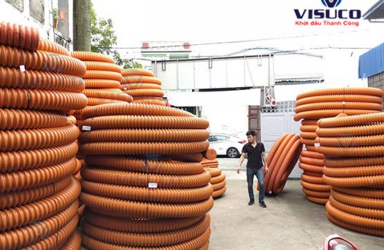 Cấp ống xoắn HDPE tại KCN Cái Lân Quảng Ninh