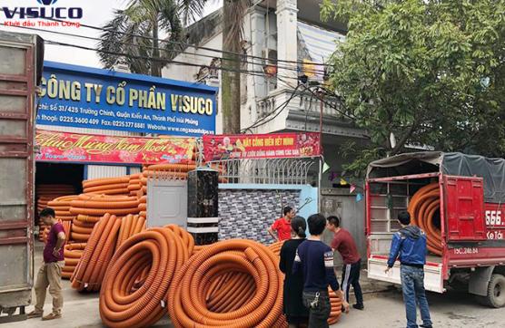 Cấp ống xoắn HDPE tại KCN VSIP Bắc Ninh