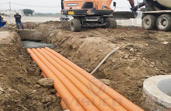 Cấp ống xoắn HDPE tại VSIP Nghệ An