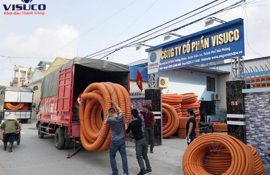 Cấp ống xoắn HDPE tại KCN Quốc Oai Hà Nội
