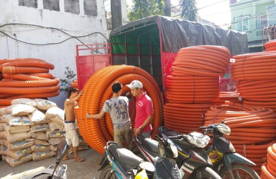 Cấp ống xoắn HDPE cho dự án cầu Bạch Đằng