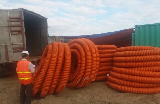 Cấp ống xoắn HDPE cho dự án khu công nghiệp Đình Vũ