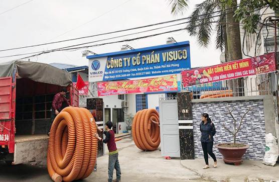 Cấp ống xoắn HDPE tại KCN Phúc Khánh Thái Bình